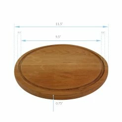 Casual Home Delice Round Cutting Board With Juice Drip Groove - Cherry Wood -Tools Verkaufsladen M00030159005892 1509960955