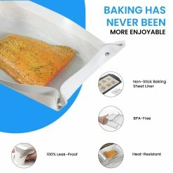 Grand Fusion Housewares Leakproof Non-Stick Silicone Clear Baking Mat -Tools Verkaufsladen M00039339678727 2161270444