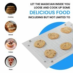 Grand Fusion Housewares Leakproof Non-Stick Silicone Clear Baking Mat -Tools Verkaufsladen M00039339678727 503940026