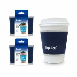 Grand Fusion Housewares Java-Wrap Small - 3 Pack Set, Insulated Reusable Neoprene Travel Coffee Cup Sleeve