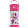 Hasbro Thermos 12oz FUNtainer Water Bottle With Bail Handle - Pink Minnie Mouse
