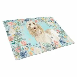 Caroline&apos;s Treasures K3407LCB Spinone Italiano Glass Cutting Board - Large