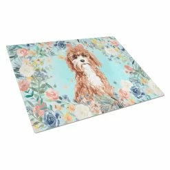 Caroline&apos;s Treasures K3428LCB Cavapoo Glass Cutting Board