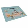 Caroline&apos;s Treasures K7978LCB Black White Bull Terrier Sweet Home Glass Cutting Board - Large -Tools Verkaufsladen M00194030355350 3510182757