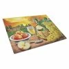 Caroline&apos;s Treasures PRS4027LCB Soave, Apple, Wine & Cheese Glass Cutting Board - Large
