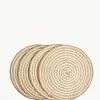 KORISSA Kata Spiral Placemat - Natural (Set Of 4) -Tools Verkaufsladen M00196044254193 3421556195