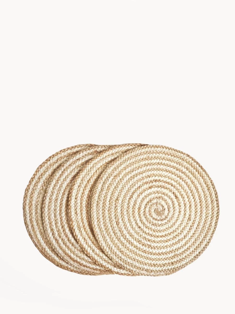 KORISSA Kata Spiral Placemat - Natural (Set Of 4) 3 KORISSA Kata Spiral Placemat - Natural (Set Of 4)