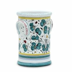 Artistica - Deruta Of Italy Of Italy Orvieto Green Rooster: Utensil Holder -Tools Verkaufsladen M00196704411713 1571403081