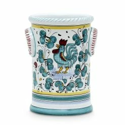 Artistica - Deruta Of Italy Of Italy Orvieto Green Rooster: Utensil Holder -Tools Verkaufsladen M00196704411713 4282841864