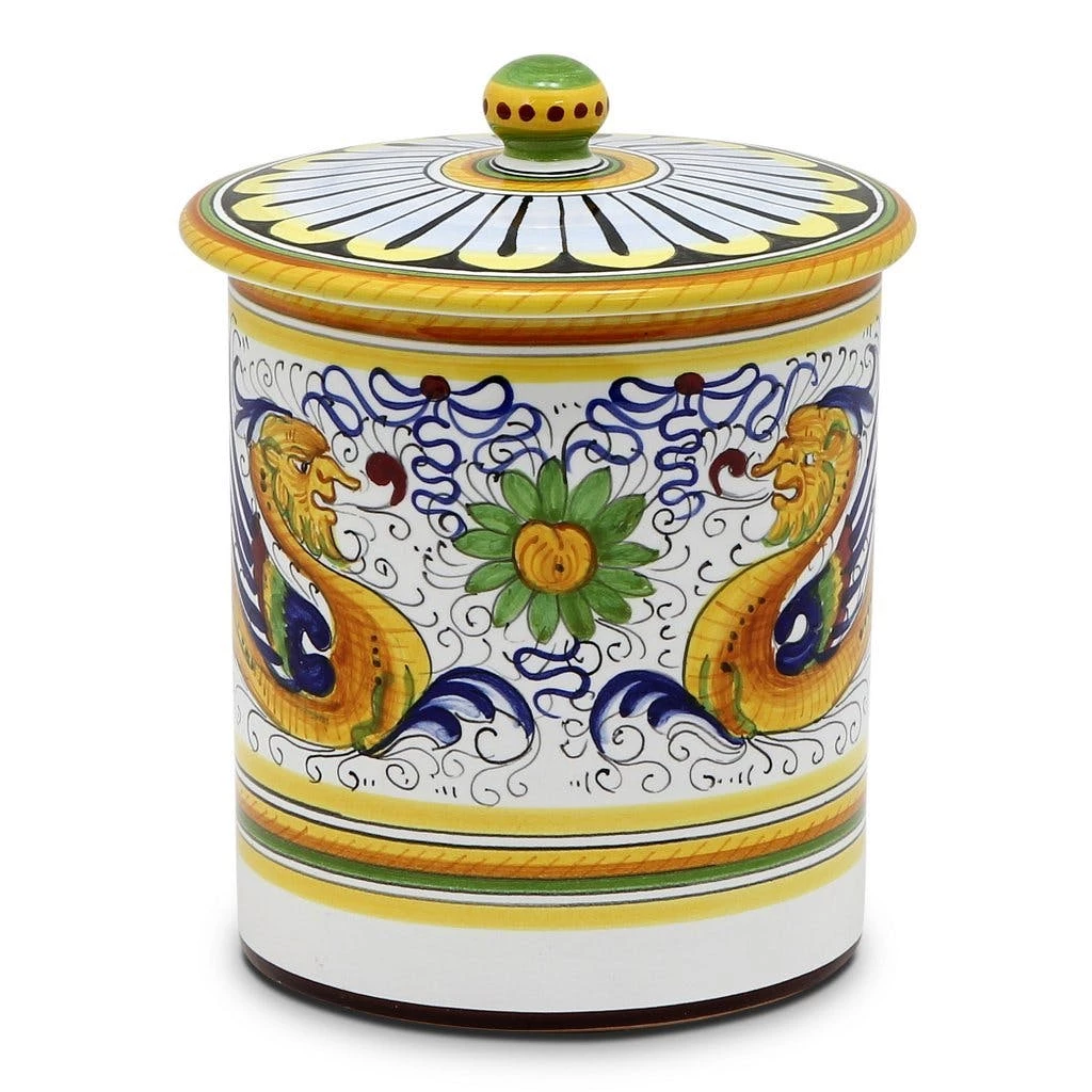 Artistica - Deruta Of Italy Of Italy Raffaellesco Deluxe: Large Canister 3 Artistica - Deruta Of Italy Of Italy Raffaellesco Deluxe: Large Canister
