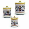 Artistica - Deruta Of Italy Of Italy Ricco Deruta Deluxe: Canister 3-pcs Set(Medium, Large, X Large) -Tools Verkaufsladen M00196704414707 2030930780