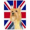 Caroline's Treasures LH9468LCB Silky Terrier With English Union Jack British Flag Glass Cutting Board - Large 2 Caroline's Treasures LH9468LCB Silky Terrier With English Union Jack British Flag Glass Cutting Board - Large -Tools Verkaufsladen M00615872825820 2815525746