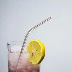 Grand Fusion Housewares Stainless Steel Drinking Straw 3 Pk Set With Bristle Cleaning Brush, Reusable, Eco-Friendly -Tools Verkaufsladen M00638037916621 2645956551