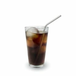 Grand Fusion Housewares Stainless Steel Drinking Straw 3 Pk Set With Bristle Cleaning Brush, Reusable, Eco-Friendly -Tools Verkaufsladen M00638037916621 3329363683