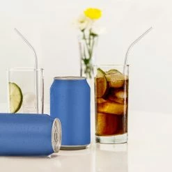 Grand Fusion Housewares Stainless Steel Drinking Straw 3 Pk Set With Bristle Cleaning Brush, Reusable, Eco-Friendly -Tools Verkaufsladen M00638037916621 969361988