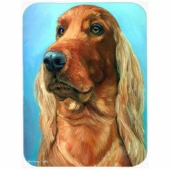 Caroline&apos;s Treasures 7314LCB Irish Setter In Blue Glass Cutting Board - Large