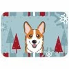 Caroline&apos;s Treasures BB1750LCB Winter Holiday Red Corgi Glass Cutting Board - Large -Tools Verkaufsladen M00638508115331 407391363