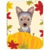 Caroline&apos;s Treasures BB2038LCB Yorkie Puppy Thanksgiving Glass Cutting Board - Large -Tools Verkaufsladen M00638508196453 862324481