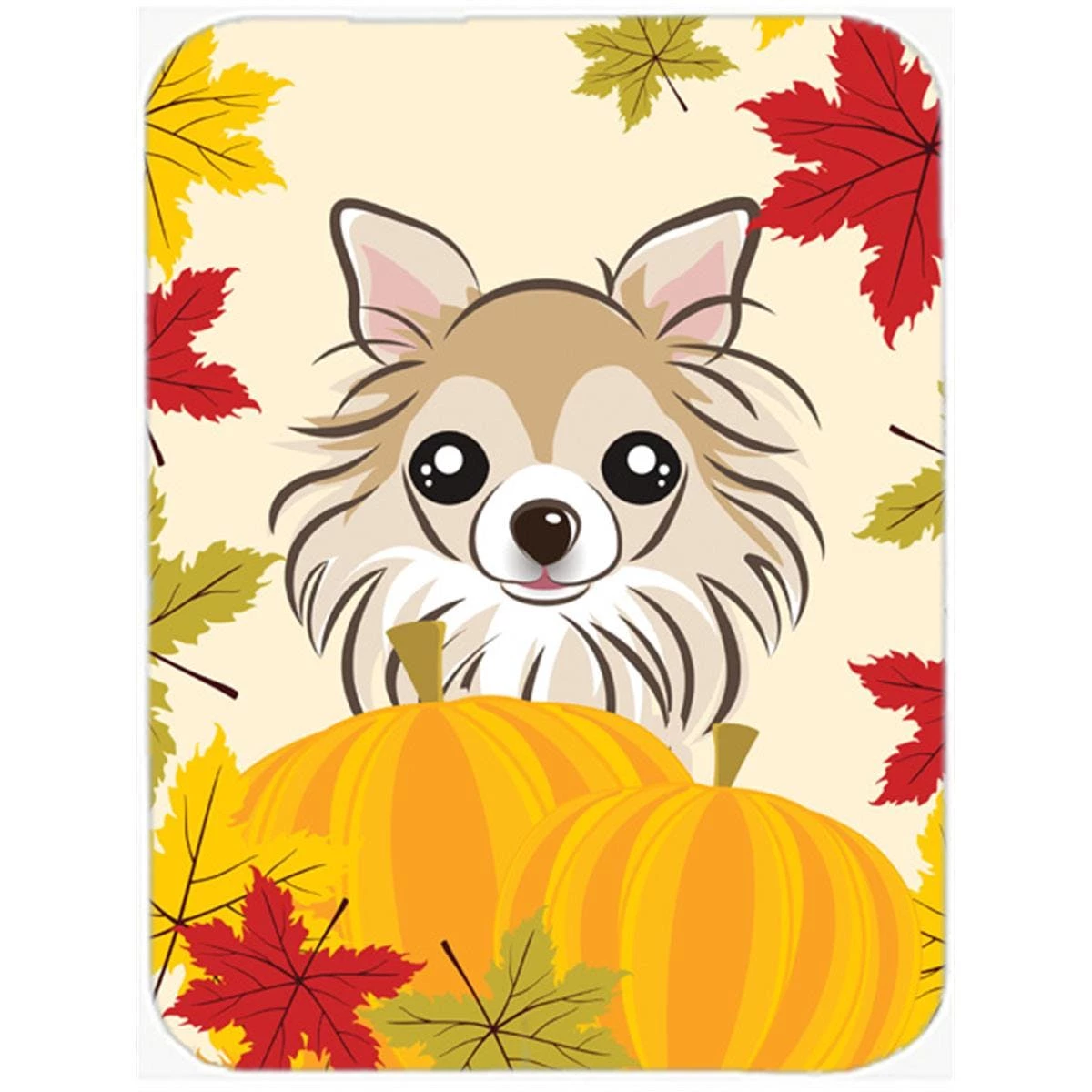 Caroline's Treasures BB2057LCB Chihuahua Thanksgiving Glass Cutting Board - Large 3 Caroline's Treasures BB2057LCB Chihuahua Thanksgiving Glass Cutting Board - Large