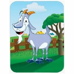 Caroline's Treasures APH7634LCB Billy The Goat Glass Cutting Board