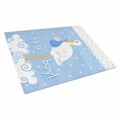 Caroline&apos;s Treasures Its A Baby Boy Glass Cutting Board - VHA3012LCB