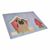 Caroline&apos;s Treasures BB2759LCB Dog House Collection Pug Brown Glass Cutting Board - Large -Tools Verkaufsladen M00638508429292 743330630