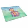 Caroline&apos;s Treasures BB7430LCB Momma & Baby Owl Watercolor Glass Cutting Board - Large -Tools Verkaufsladen M00638508847294 1768094302