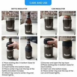 Grand Fusion Housewares Icy Bev Kooler V 2.0 - 3 In 1 Bottle Insulator, Can Insulator, And Water Bottle -Tools Verkaufsladen M00647166278043 2067676623