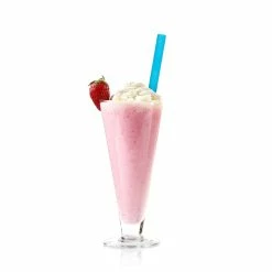 Grand Fusion Housewares Jumbo Size Silicone Shake Straws & Brush, Reusable (6)