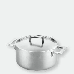 Mepra Casserole 2 Han. With Lid Cm.18 Att.Pewter