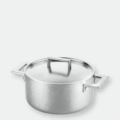 Mepra Casserole 2 Hand. With Lid Cm.24 Att.Pewter