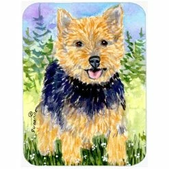 Caroline's Treasures SS8894LCB Norwich Terrier Glass Cutting Board - Large