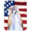 Caroline&apos;s Treasures SS4221LCB USA American Flag With Shih Tzu Glass Cutting Board - Large -Tools Verkaufsladen M00705332119290 1150445016