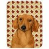 Caroline&apos;s Treasures LH9087LCB Dachshund Fall Leaves Portrait Glass Cutting Board, Large -Tools Verkaufsladen M00705332125123 175109473