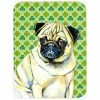Caroline&apos;s Treasures Pug St. Patricks Day Shamrock Portrait Glass Cutting Board -Tools Verkaufsladen M00705332126328 1952325921