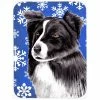 Caroline&apos;s Treasures SC9367LCB Border Collie Winter Snowflakes Holiday Glass Cutting Board - Large -Tools Verkaufsladen M00705332126915 2631993947