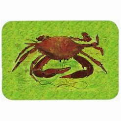 Caroline&apos;s Treasures 8127LCB Crab Glass Cutting Board - Large