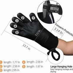 Vigor Silicone Baking Gloves Non-slip Extra Long Insulated Waterproof -Tools Verkaufsladen M00718157421035 1536952478