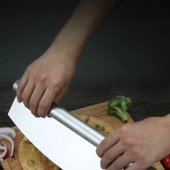 Vigor Pizza Rocker Cutter Stainless Steel Slicer Knife Sharp