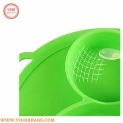 Vigor Silicone Grip Dish, Suction Plate, Divided Plate, Baby Toddler Plate (Pack Of 1) -Tools Verkaufsladen M00718157426320 343103416