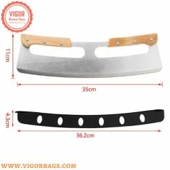 Vigor Pizza Cutter Rocker With Wooden Handles And Japanese Whetstone Knife Combo Pack -Tools Verkaufsladen M00718157426757 2900093331