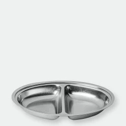 Mepra Oval Container 2 Compartments. Cm.30X20 Orig.Vin