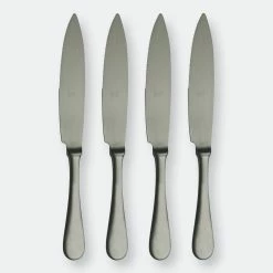 Mepra American Steak Knife Set Of 4 Ice Oro Nero
