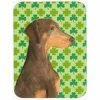 Caroline&apos;s Treasures Doberman St. Patrick&apos;s Day Shamrock Portrait Glass Cutting Board - Large -Tools Verkaufsladen M00745704412376 2493894150