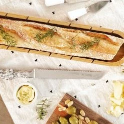 Arthur Court Designs Baguette Board With Grape Bread Knife -Tools Verkaufsladen M00752659055886 3872527124