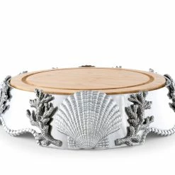 Arthur Court Designs Astal Wood Cheese Pedestal