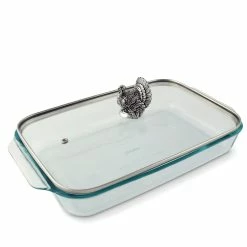 Arthur Court Designs Turkey Lid With Pyrex 3 Quart Baking Dish