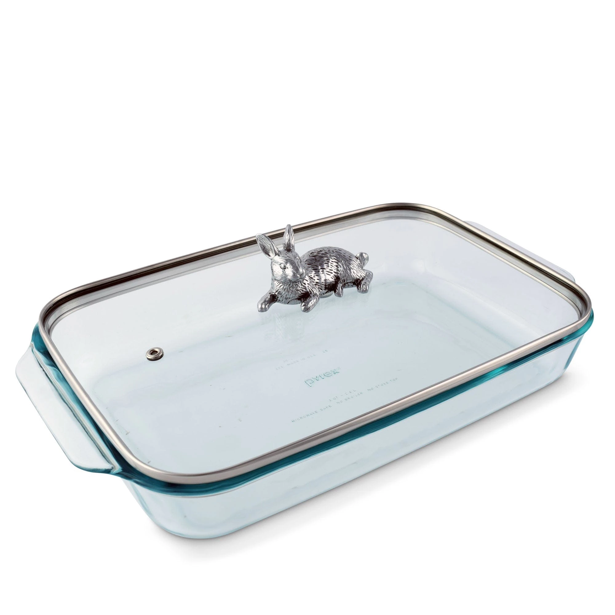 Arthur Court Designs Bunny Lid With Pyrex 3 Quart Baking Dish 3 Arthur Court Designs Bunny Lid With Pyrex 3 Quart Baking Dish