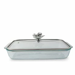 Arthur Court Designs Magnolia Lid With Pyrex 3 Quart Baking Dish -Tools Verkaufsladen M00752659082431 3301264185