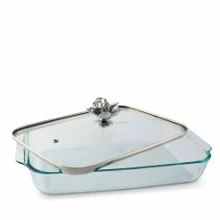 Arthur Court Designs Magnolia Lid With Pyrex 3 Quart Baking Dish -Tools Verkaufsladen M00752659082431 3664666080